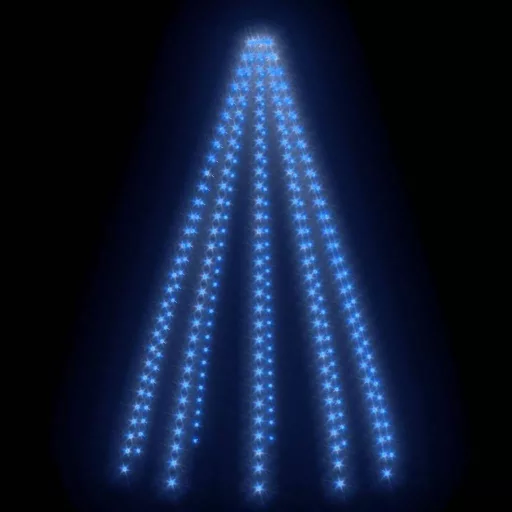 Karácsonyfa-fényfüzér 250 kék LED-del 250 cm