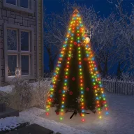 Karácsonyfa-fényháló 250 színes LED-del 250 cm