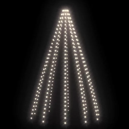Karácsonyfa-fényháló 300 hideg fehér LED-del 300 cm