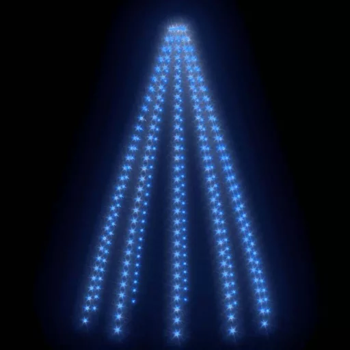 Karácsonyfa-fényfüzér 300 kék LED-del 300 cm