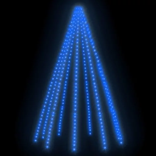 Karácsonyfa-fényháló 400 kék LED-del 400 cm
