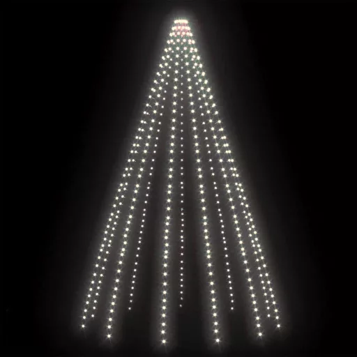 500 LED-es hideg fehér bel- és kültéri fényfüzér 500 cm
