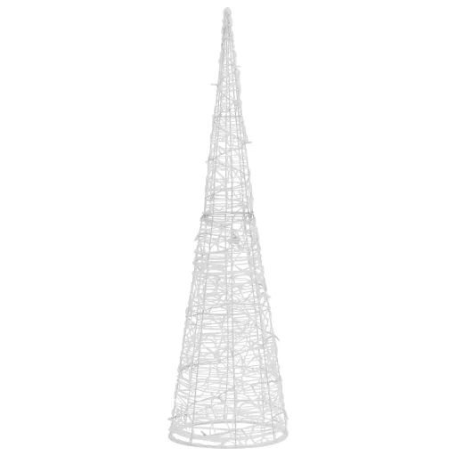 Dekoratív kék fényű LED-es akril fénykúp 120 cm