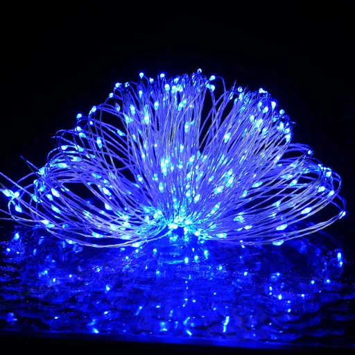Kék fényű LED-szalag 150 LED-el 15 m