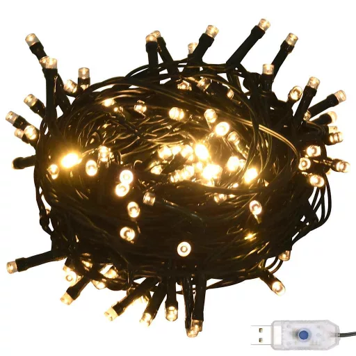 60 részes karácsonyi gömbszett csúccsal és 150 LED-del