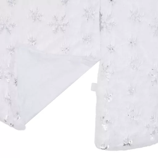 Luxus karácsonyfa szoknya fehér műszőrme 122 cm