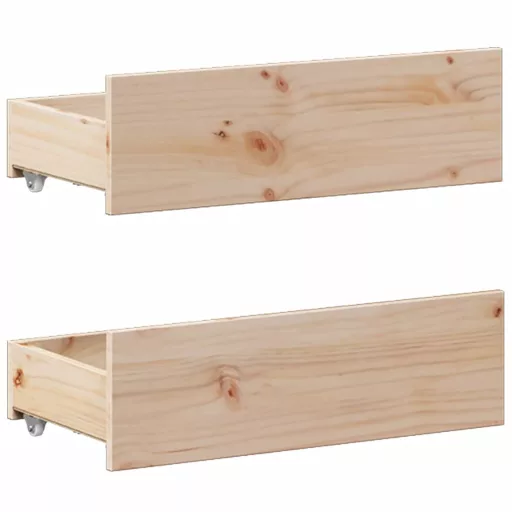 Tömör fenyőfa fejtámlás ágykeret matrac nélkül 150 x 200 cm