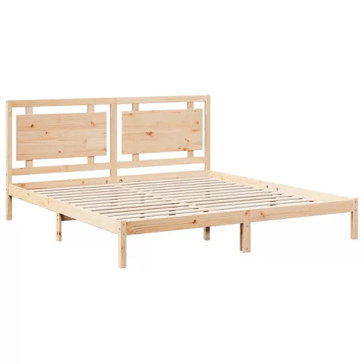 Tömör fa extra hosszú ágykeret matrac nélkül 180 x 210 cm