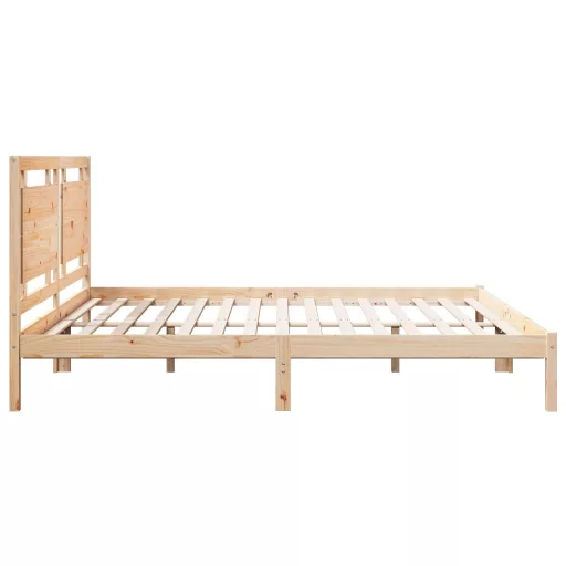 Tömör fa extra hosszú ágykeret matrac nélkül 180 x 220 cm