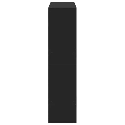 Fekete szerelt fa könyvespolc 100 x 33 x 135 cm