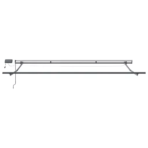 Burgundi vörös kézzel kihúzható LED-es napellenző 400 x 300 cm