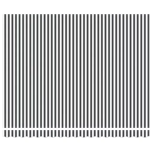 Antracitszürke-fehér LED-es kézi napellenző 400 x 300 cm