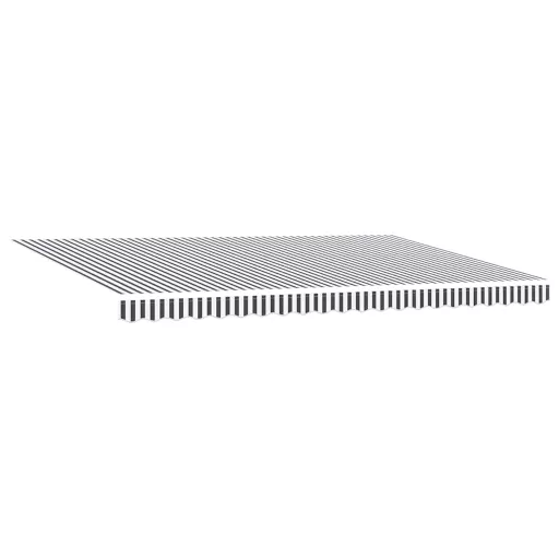 Antracitszürke-fehér LED-es kézi napellenző 500 x 300 cm