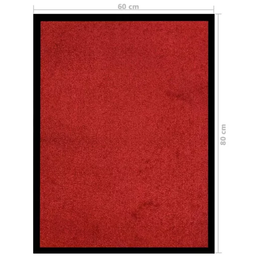 Piros lábtörlő 60 x 80 cm