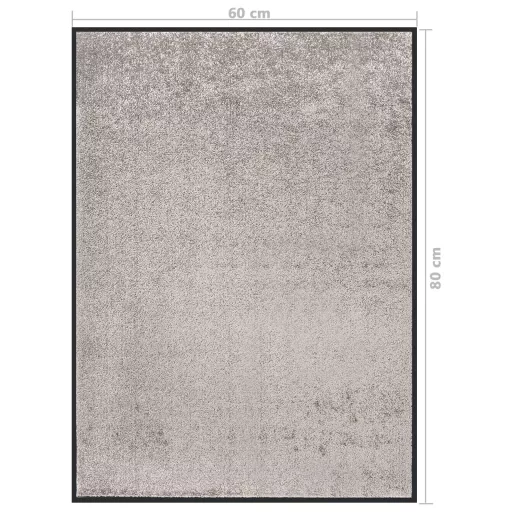 Szürke lábtörlő 60 x 80 cm