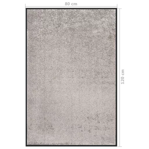 Szürke lábtörlő 80 x 120 cm
