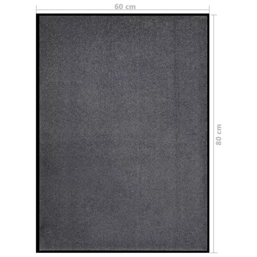Antracitszürke lábtörlő 60 x 80 cm
