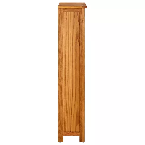4 szintes tömör tölgyfa könyvespolc 70 x 22 x 110 cm