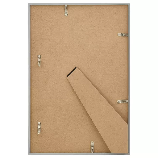 3 db ezüstszínű MDF asztali fényképkeret 21 x 29,7 cm