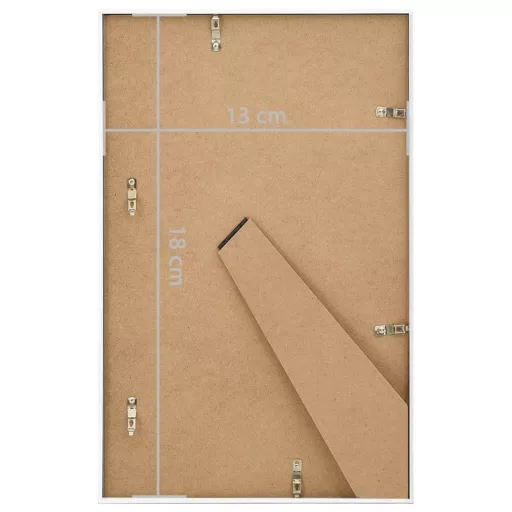 3 db fehér MDF asztali fényképkeret 13 x 18 cm