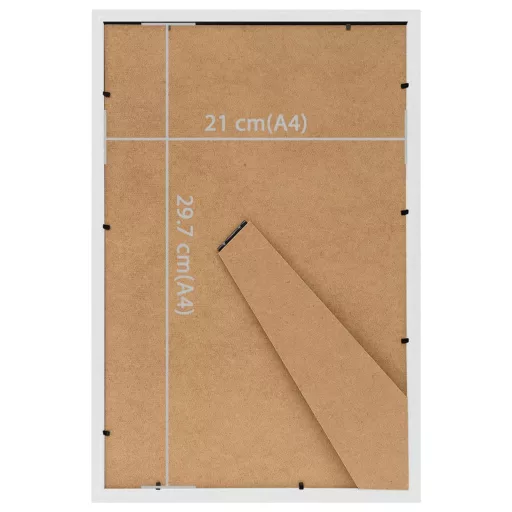 3 db fehér MDF asztali fényképkeret 21 x 29,7 cm