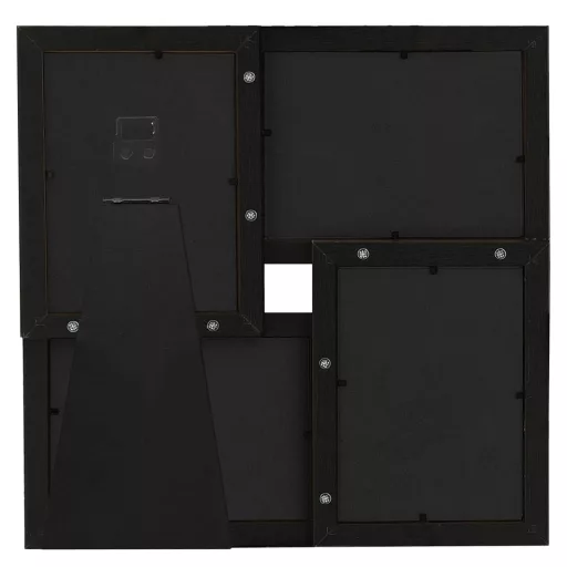 Fekete MDF fényképkeretszett 4 db 10 x 15 cm-es képhez