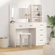   Öltözködőasztal fiókkal Fehér 78.5 x 41 x 135 cm Faanyag