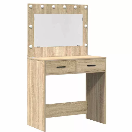 Öltözködőasztal fiókkal Barna 78.5 x 41 x 135 cm Faanyag