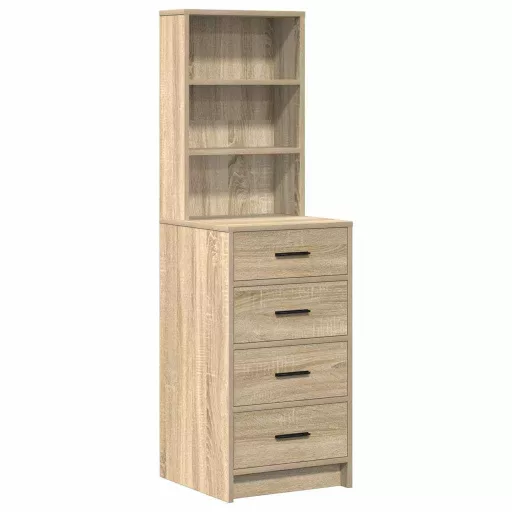 Öltözködőasztal fiókkal Barna 78.5 x 41 x 135 cm Faanyag