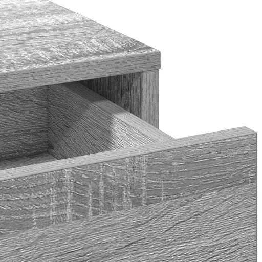 Öltözködőasztal fiókkal 2 pcs Szürke 50 x 41 x 135 cm Faanyag