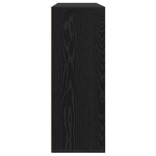 Széf fiókkal 2 pcs Fekete tölgy 60 x 31 x 84 cm Faanyag