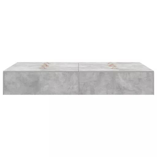 Ágykeret tárolóval tárolóval Beton Szürke 120 x 200 cm Faanyag