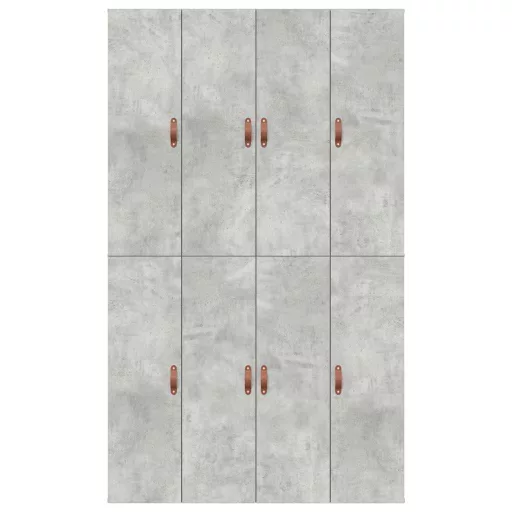 Ágykeret tárolóval tárolóval Beton Szürke 120 x 200 cm Faanyag