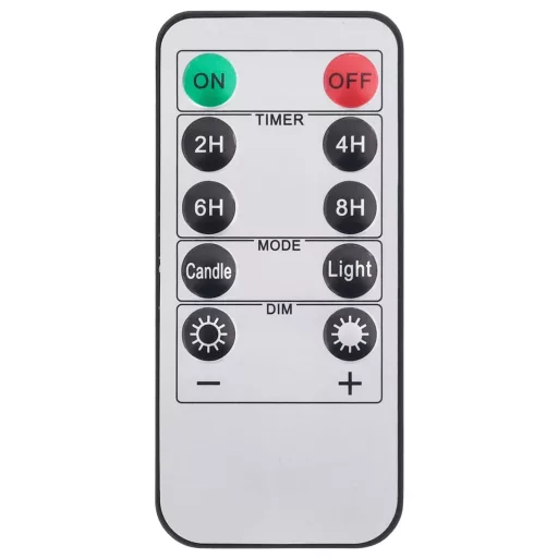 24 db lángmentes meleg fehér LED-es gyertya távirányítóval