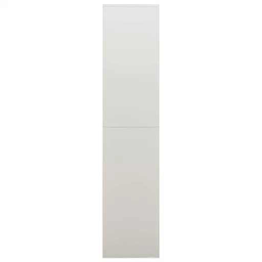 Világosszürke acél zárható szekrény 90 x 40 x 180 cm