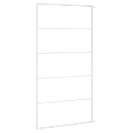 Fehér acél törölközőtartó 60 x 10 x 116 cm
