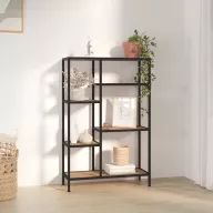 Acél és szerelt fa könyvespolc 80 x 30 x 120 cm