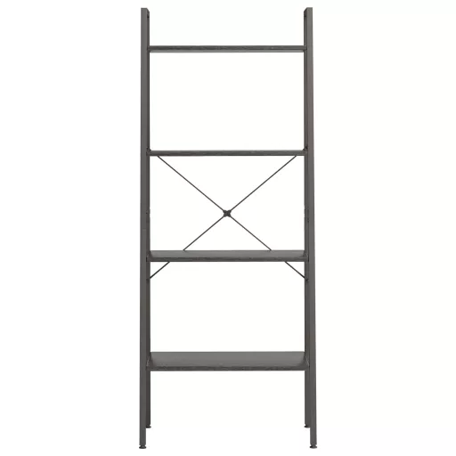 4 szintes fekete állópolc 56 x 35 x 140 cm