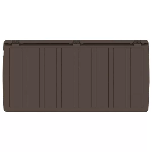 Barna párnatároló láda 117 x 45,5 x 57,5 cm 270 L