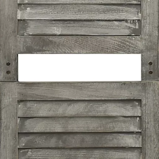 Szürke 5 paneles tömör faparaván 179 x 166 cm