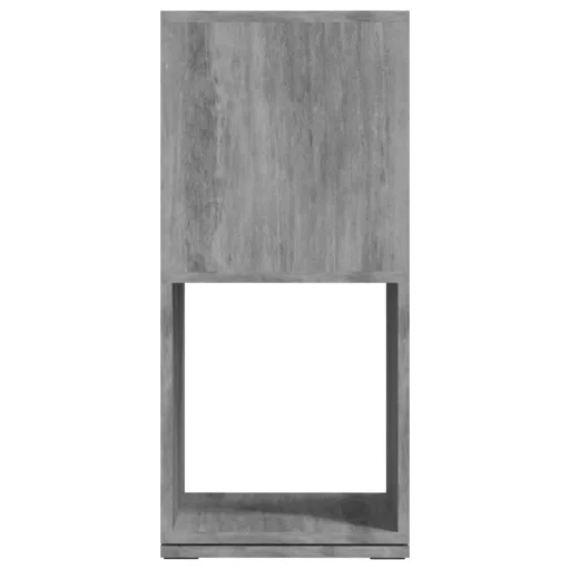 Betonszürke szerelt fa forgószekrény 34,5x34,5x75,5 cm