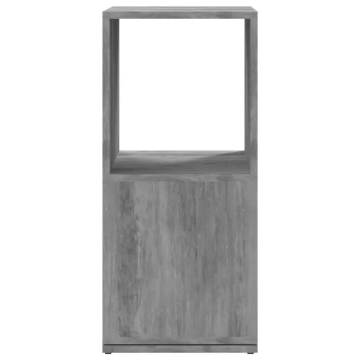 Betonszürke szerelt fa forgószekrény 34,5x34,5x75,5 cm