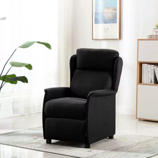 Fotel ágy Fekete 66.5 x 94 x 101.5 cm Poliészter
