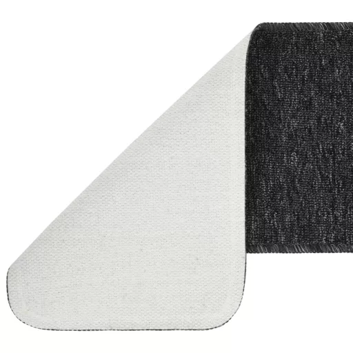 15 db antracit négyszögű csúszásmentes lépcsőszőnyeg 60 x 25 cm