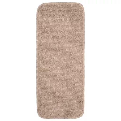 15 db bézs négyszögű csúszásmentes lépcsőszőnyeg 60 x 25 cm