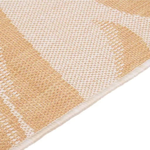 Levélmintás lapos szövésű kültéri szőnyeg 80 x 250 cm