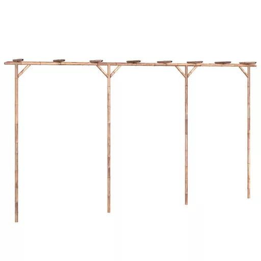 Bambusz pergola 385 x 40 x 205 cm