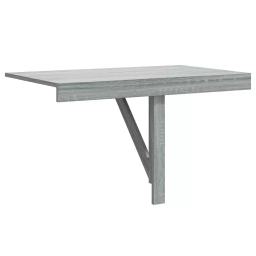 Szürke sonoma szerelt fa összecsukható fali asztal 100x60x56 cm