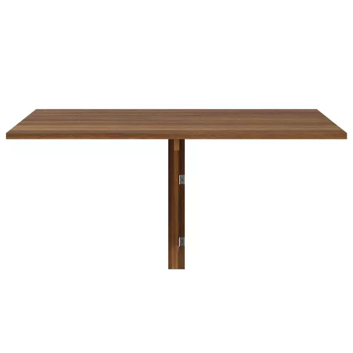 Barna tölgy szerelt fa összecsukható fali asztal 100x60x56 cm