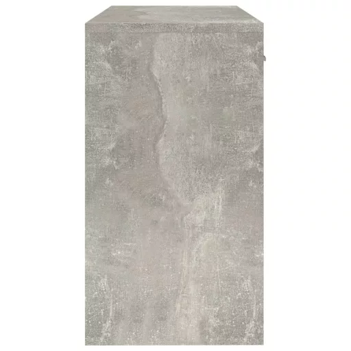 Betonszürke faanyag fiókos/rekeszes íróasztal 100x40x73 cm